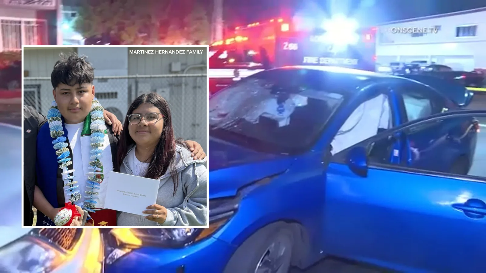Teen Boy Killed, Sister Injured in Hyde Park Hit-And-Run Crash as Los Angeles Police Search for Driver and Passenger After Stop-Sign Collision